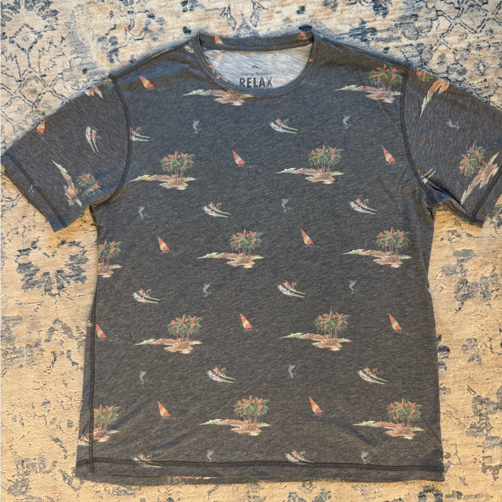 Tommy Bahama Charcoal Short Sleeve Tee